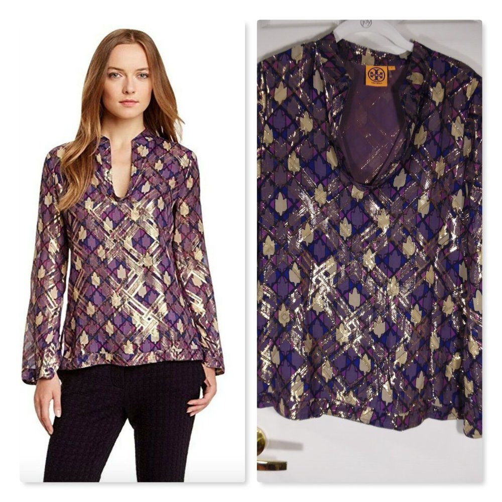 TORY BURCH Stephanie SILK Blouse Top